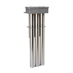 DERATED Triple Metal OTS 316 Stainless Heater, 12000W, Hot zone, 37 in., 47" overall length