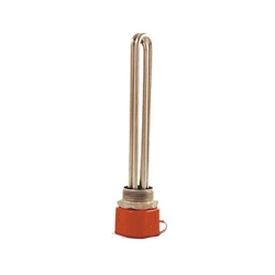 Incoloy Screwplug Heater, 2"NPT, 9000W, 27" Immersed Length