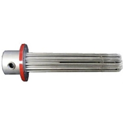 3" 150# ANSI Titanium Flange Heater, Titanium 3 elements, 4.5kW, 25" imm., 23W/sq.in