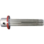 2" 150# Steel Flange Heater, 304SS 3 elements, 4kW, 25" imm., 23W/sq.in