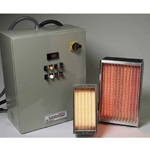 Infrared Panel with 16 inch Lamps, Medium Wavelength Lamps