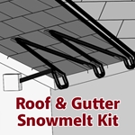 SpeedTrace Roof & Gutter Snowmelt Kit, 50 ft