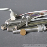 Cartridge Heater: 3/4" diam. x 10.3" inserted, 2000W 480V, Leads Exit 90° - CLEARANCE